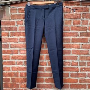 Theory Ibbey Stretch Trousers (Size 6) Navy